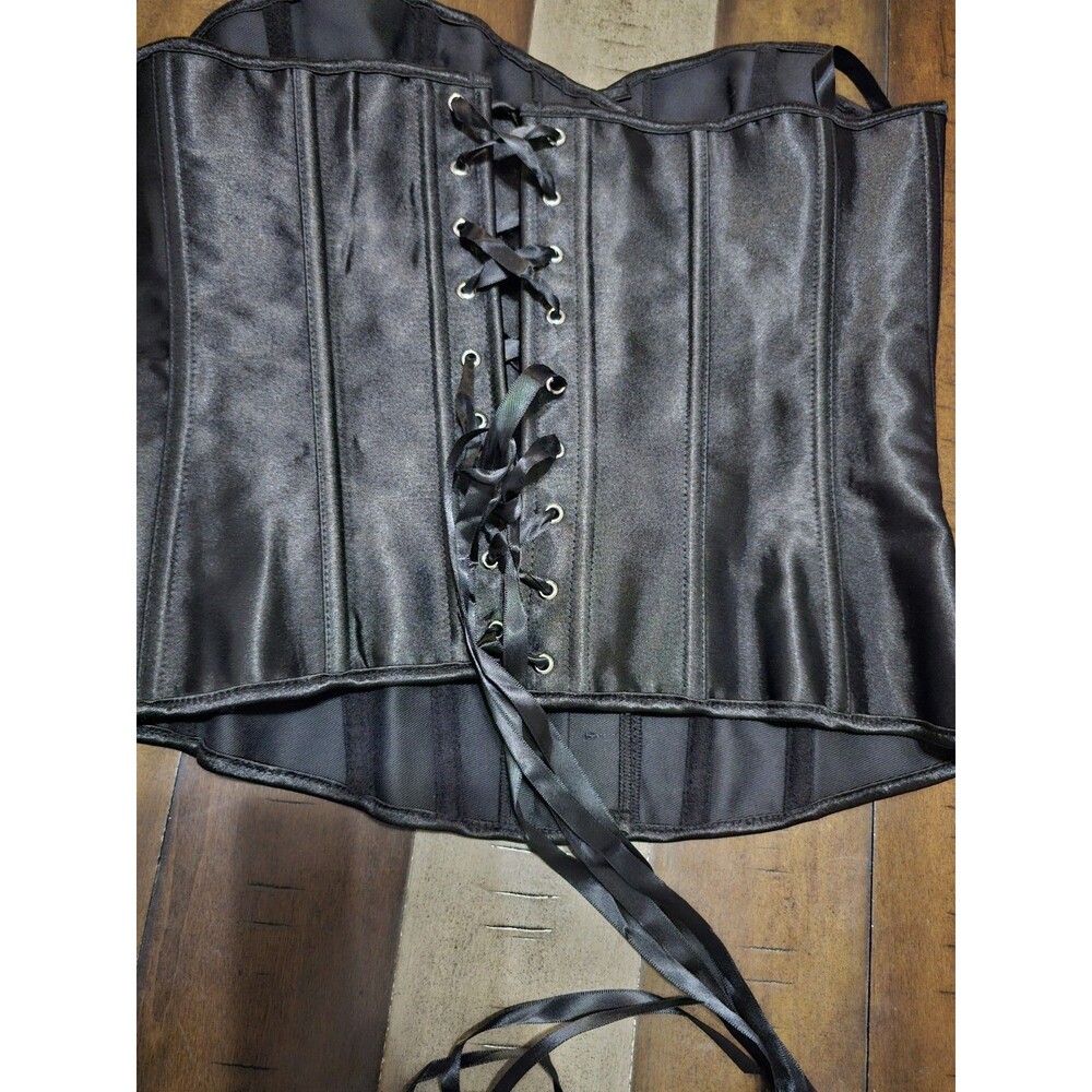 Chicastic Corset Womens  Black  XL With Hook Front Closure - Picture 5 of 8
